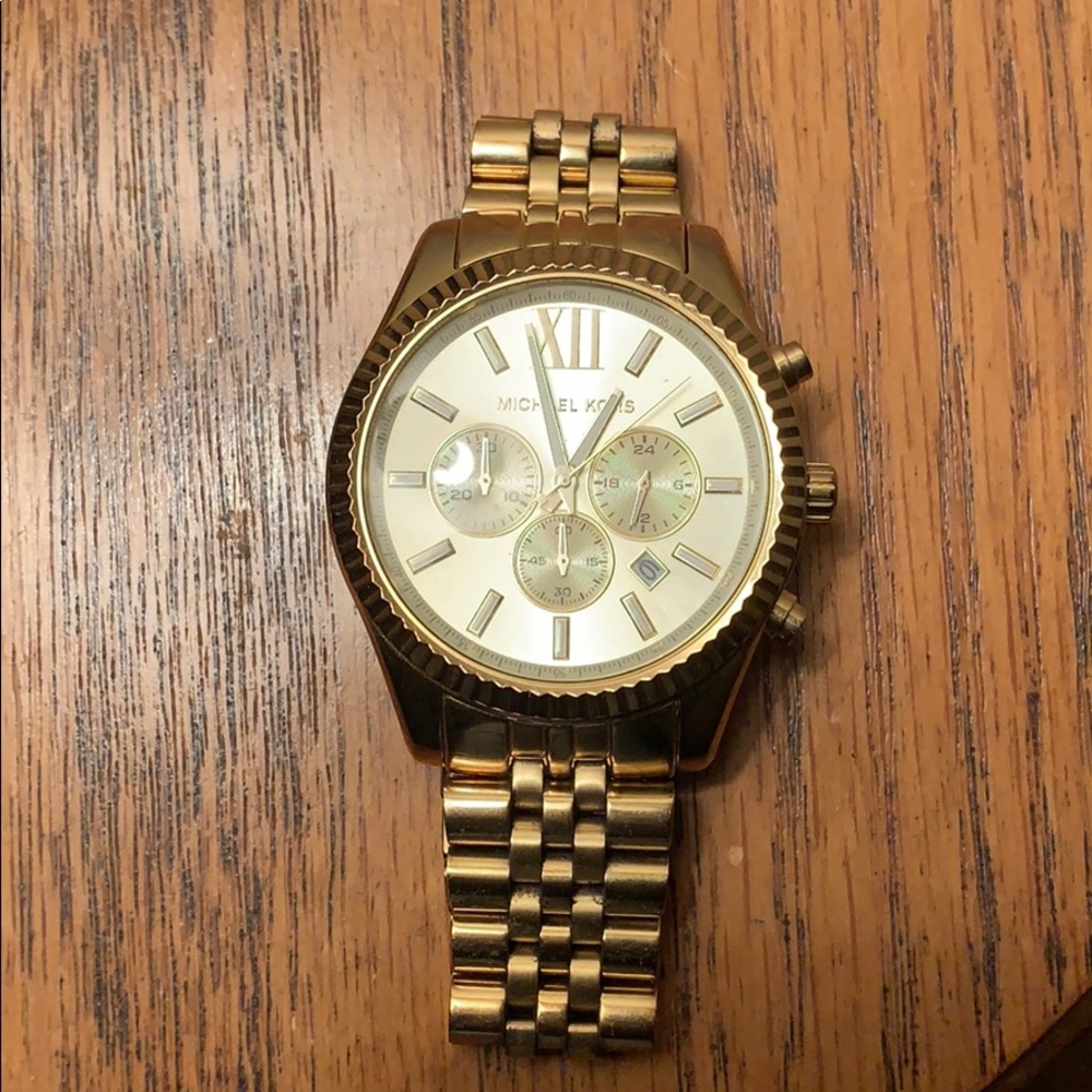 Michael Kors Men’s Gold-Tone Chronograph Watch